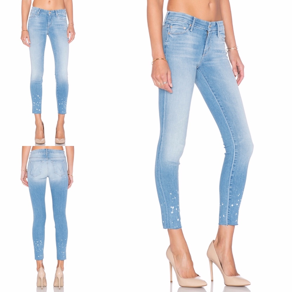 Mother The Looker Ankle Fray Denim Jean